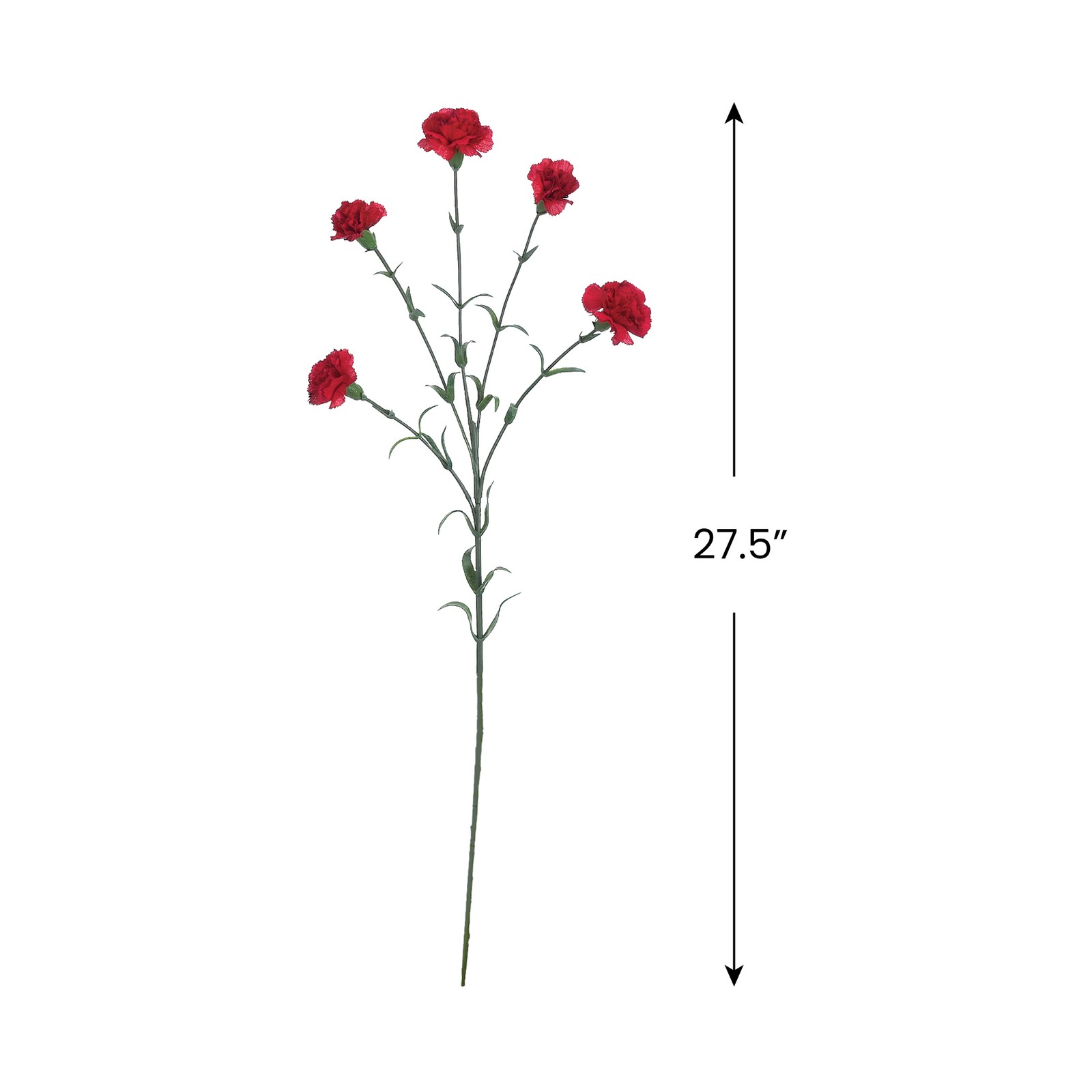 Allstate 27.5″ Crimson Red Mini Carnation Artificial Floral Spray