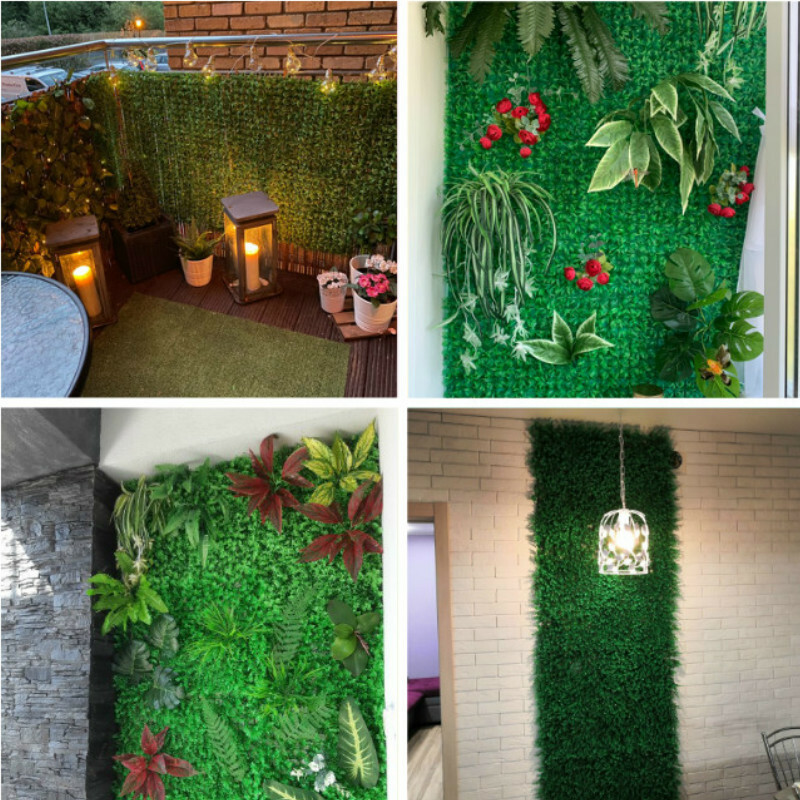 1X Artificial Grass Green Plant Lawns Carpet Home Garden Wall Landscaping