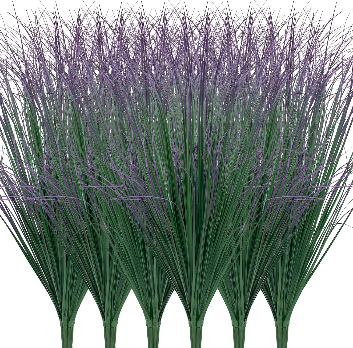 24 Pcs Artificial Wheat Grass, Tall Faux Shrubs for Outdoor Indoor US