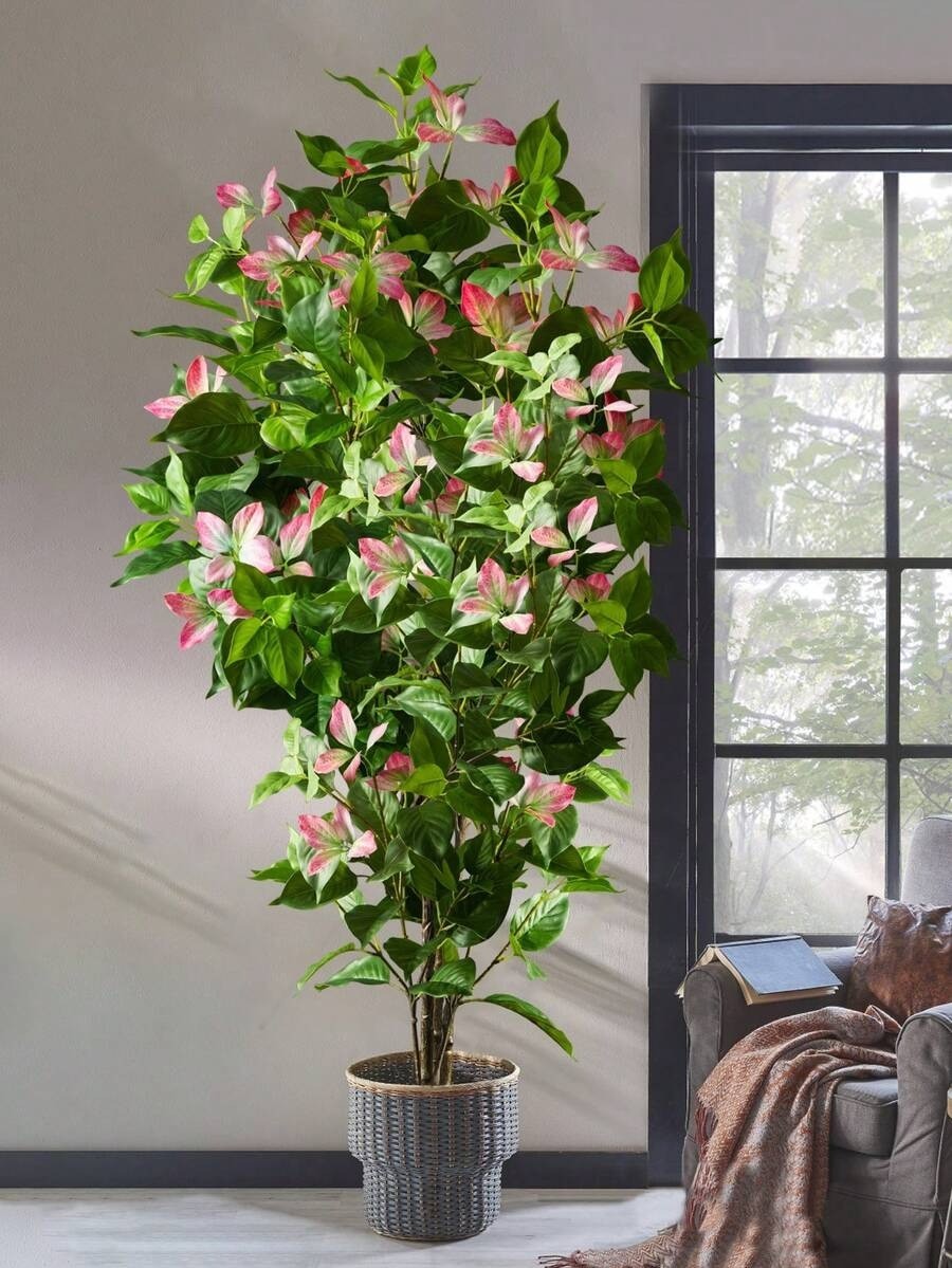 82-144cm Large Fake Magnolia Plants Artificial Nandina Tree Plastic no pot