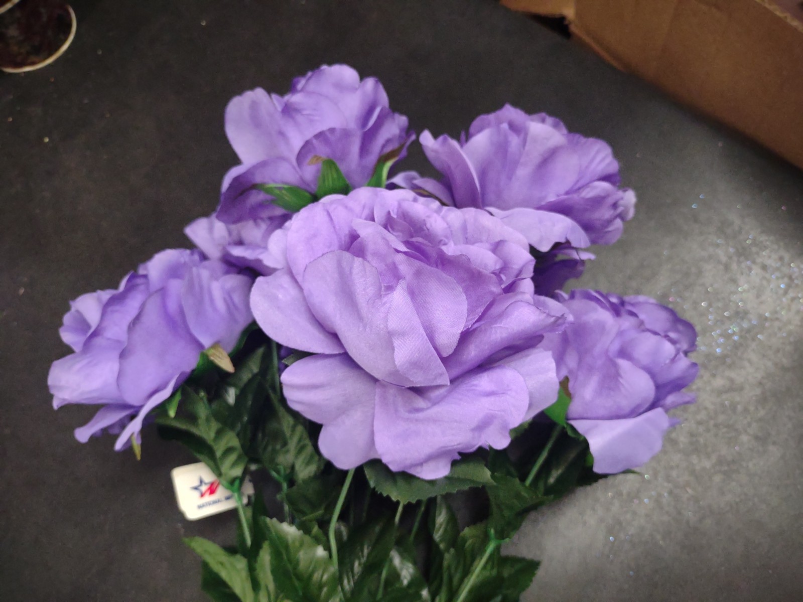Big Mixed Pearl Rose Bush, Lavender, Pretty Purply Silk 5″ Large Roses 12 Stems