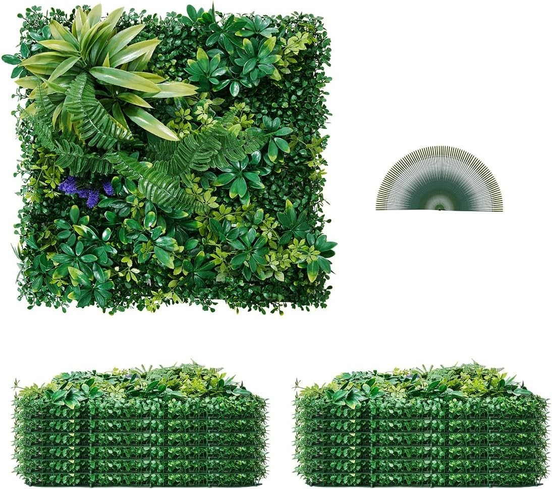 Easy-to-Install 3D Grass Wall Panels for Stunning Greenery Backdrops – 12 Panels