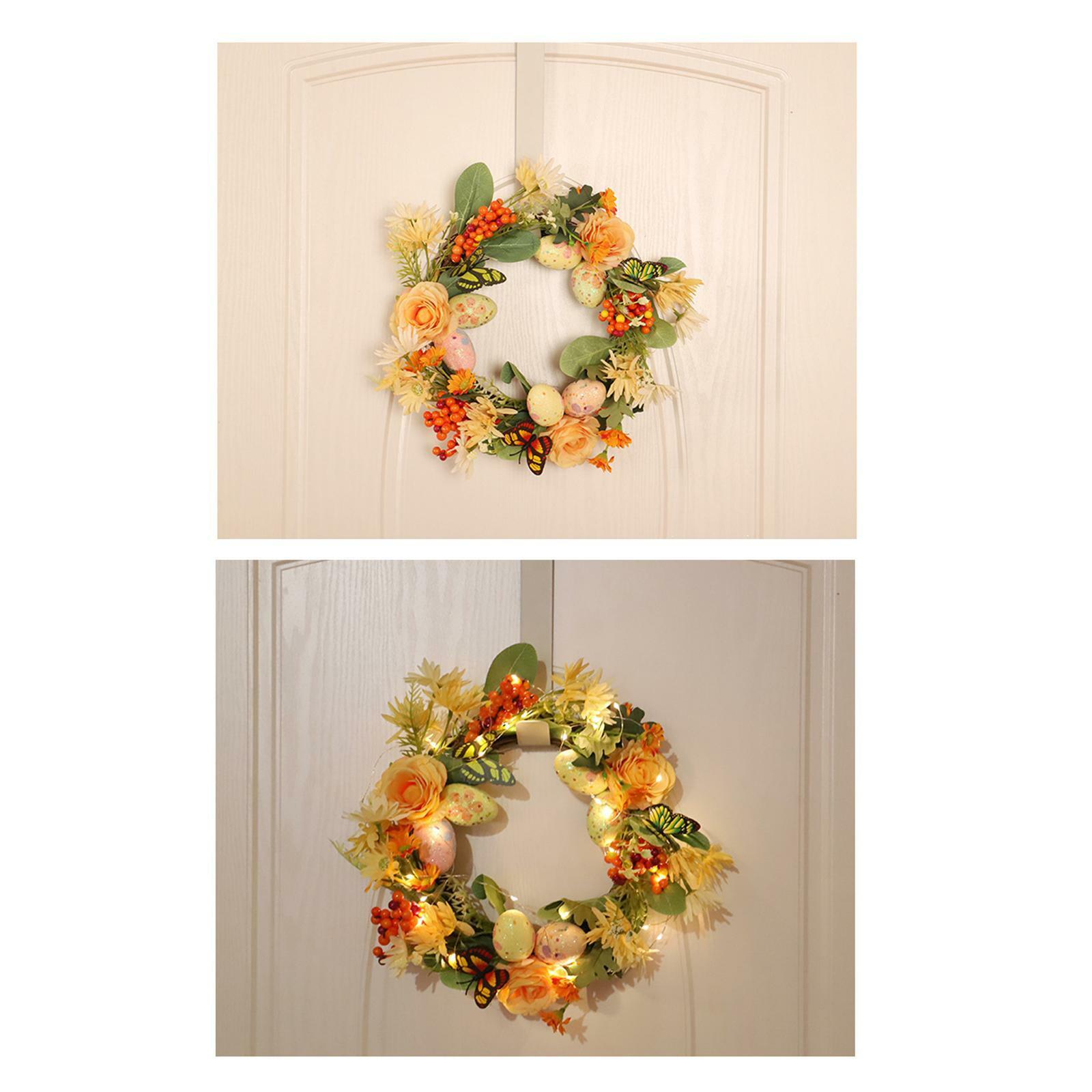 Hanging Easter Wreath Birds Eggs Wreath Gifts for Front Fall