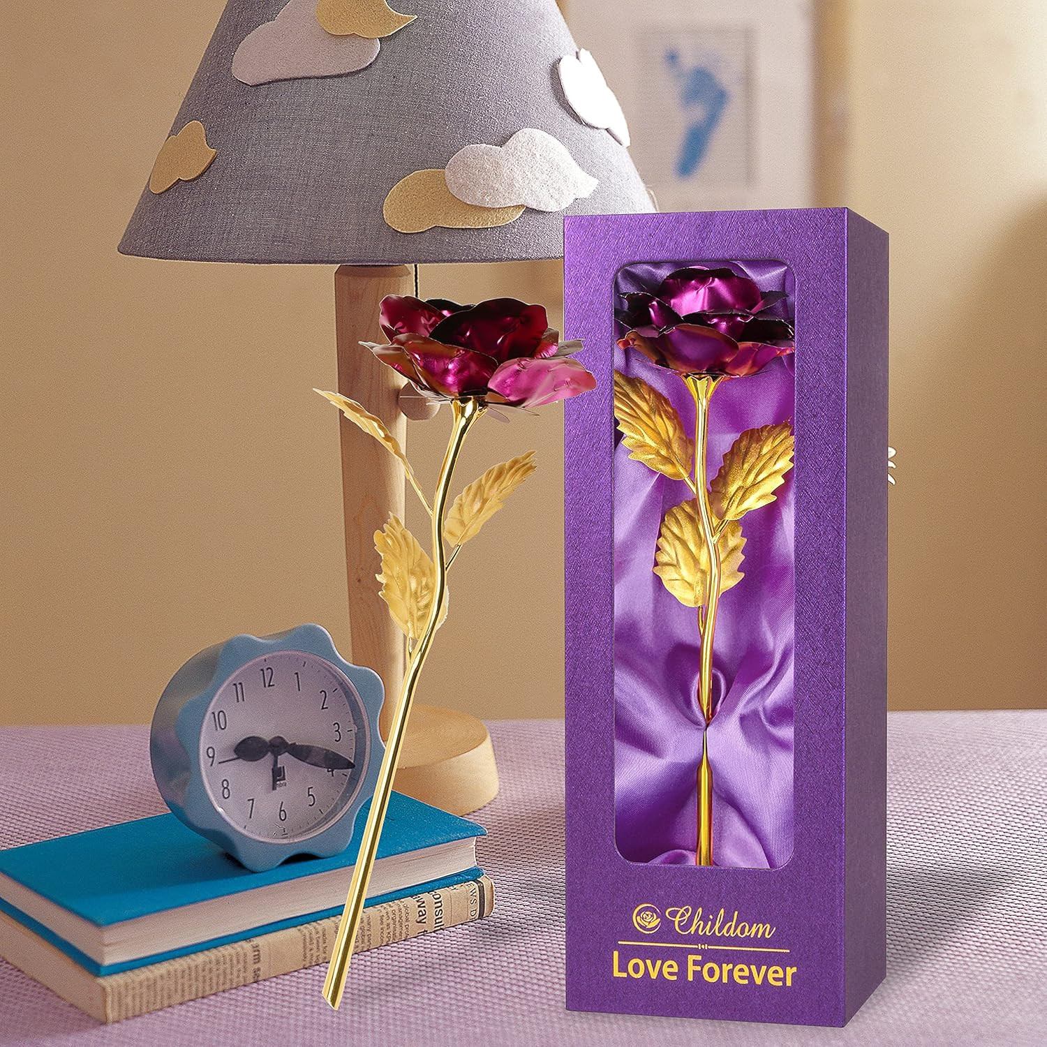 Birthday Gifts for Women Mom,Forever Purple Rose Flower for Delivery Prime | Chr