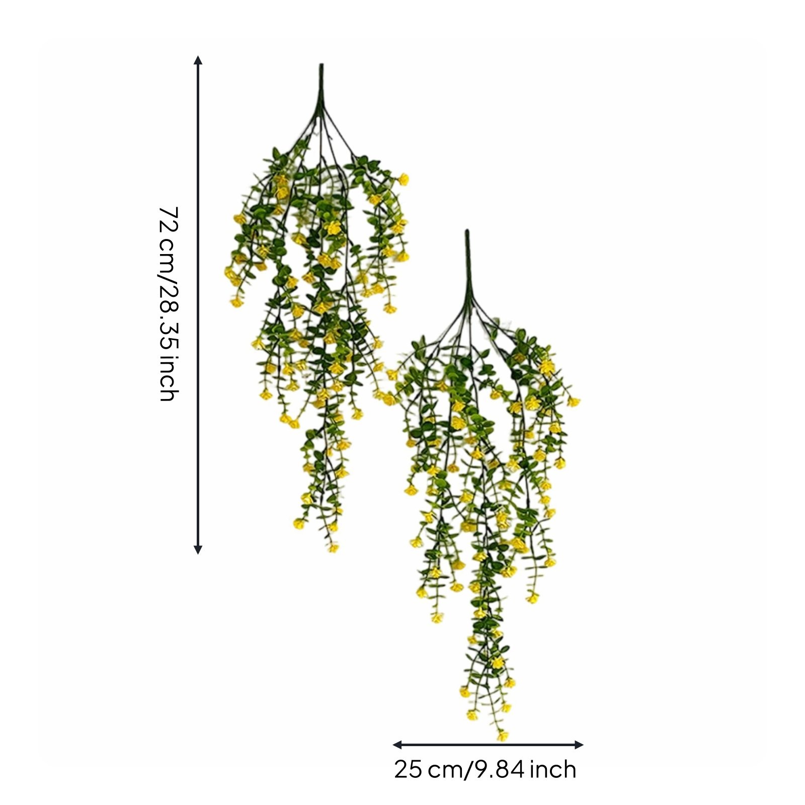 Hanging Flower Trailing Greenery Realistic Appearance Artificial Eucalyptus