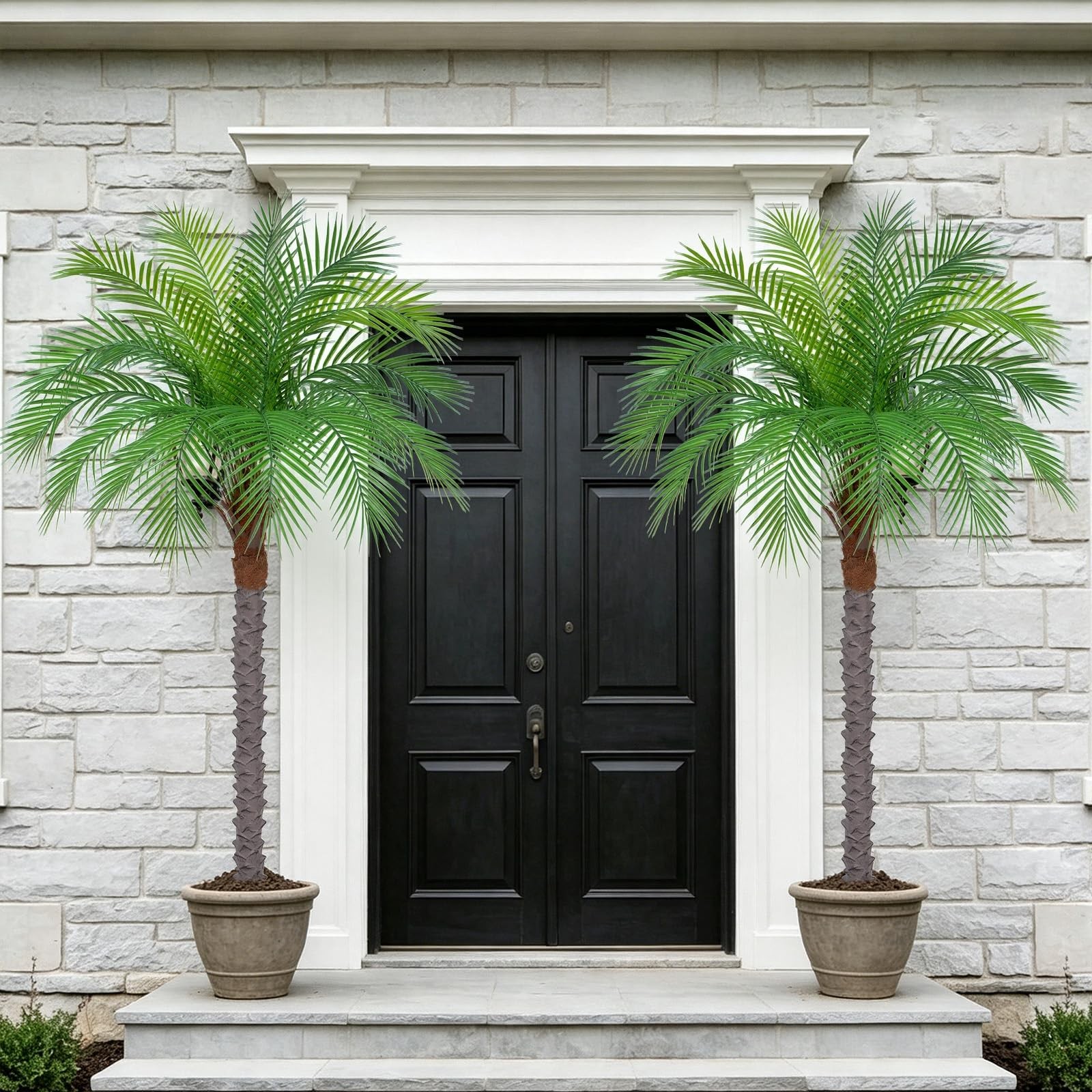 5ft Artificial Phoenix Palm Tree, Faux Coconut Silk Tropical Fake Palm Plant …