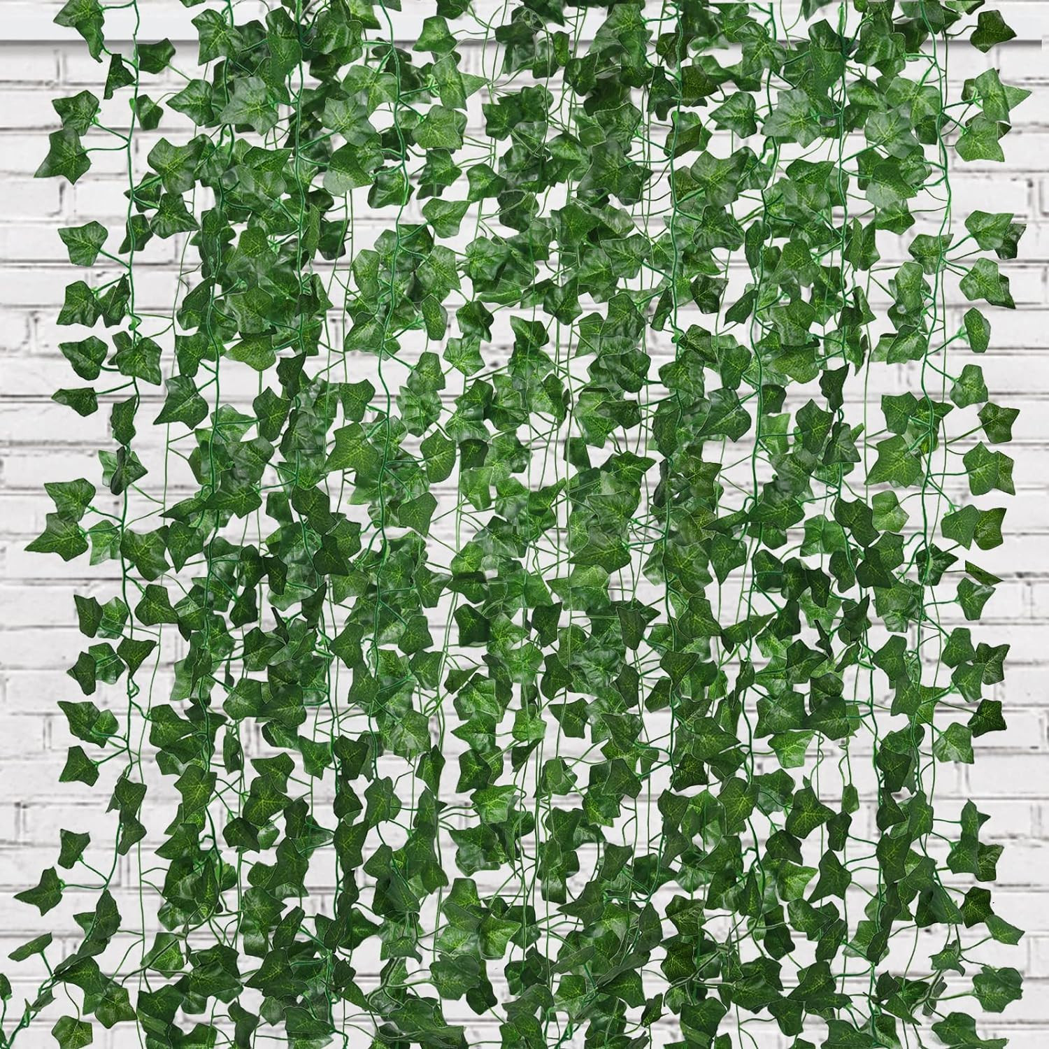 Ivy Fake Vines for Room Decor 12 Pack 86 FT Artificial Plant with 100 LED String
