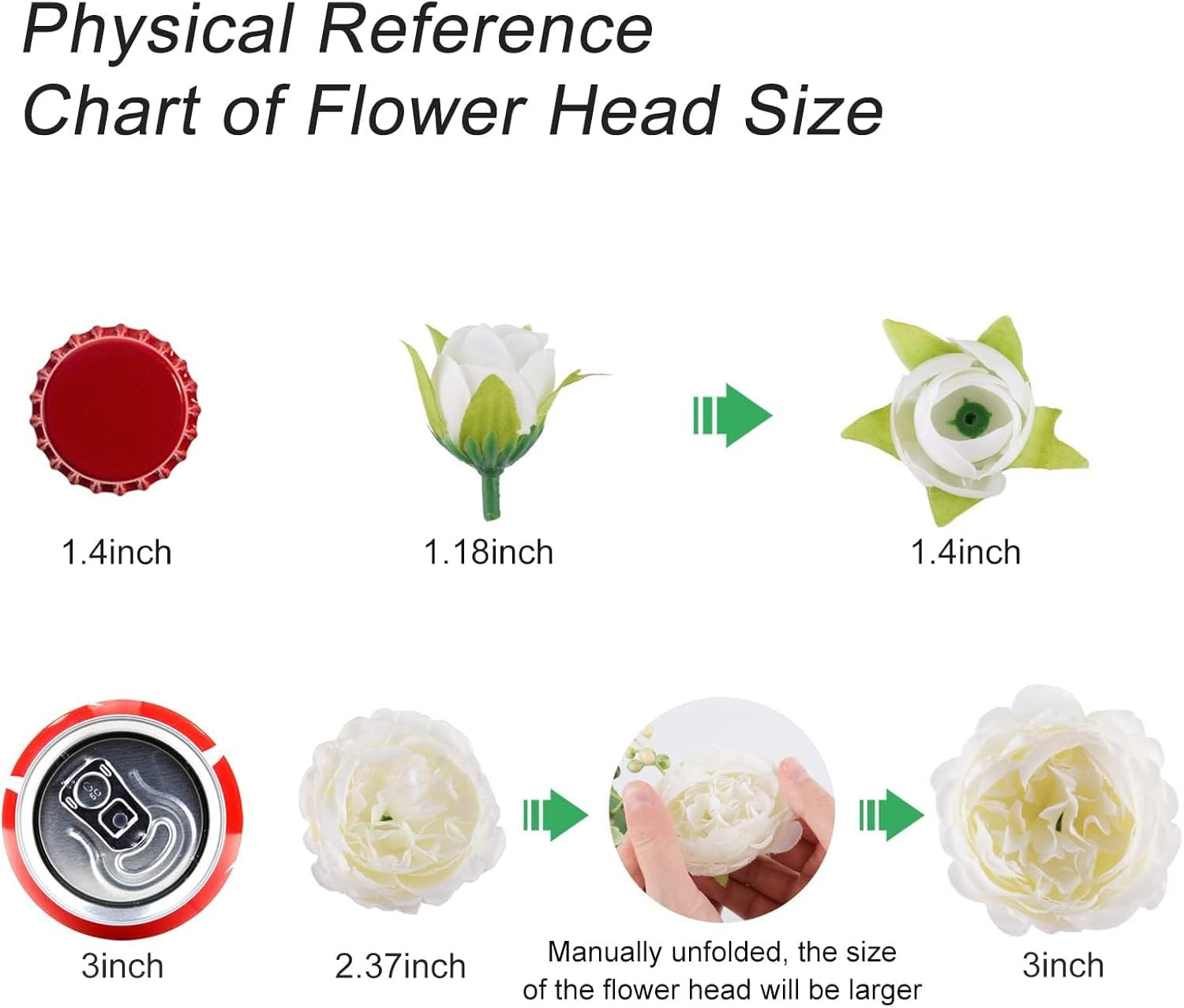 4 Bundles Artificial Peonies Silk Flowers, White Faux Peony Bouquet Florals Arra