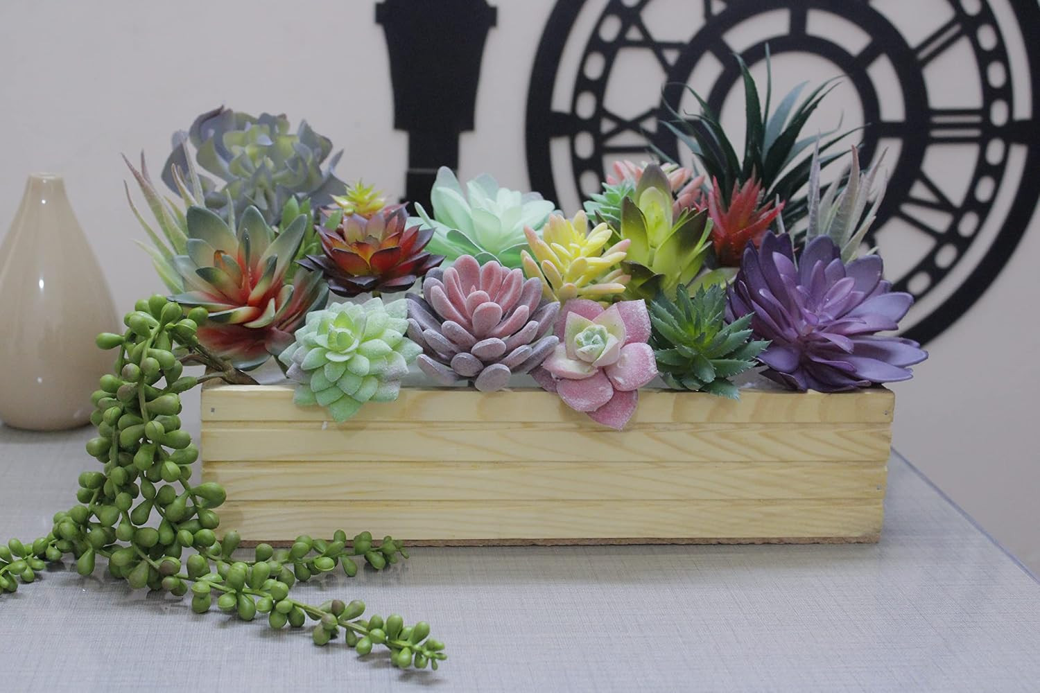 20 Pack Realistic Fake Succulents – Large Faux Plants for Home Decor