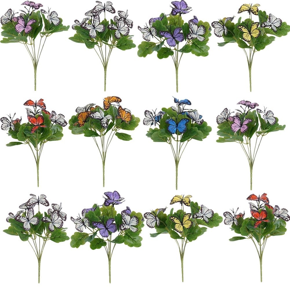 3D Printed Artificial Butterfly Orchid Flowers Wedding Decoration Fake Floral