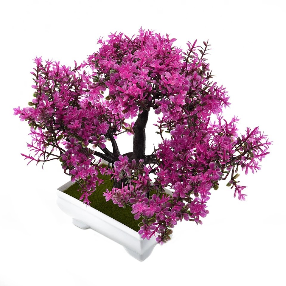 Artificial Bonsai Potted Plant Small Fake Tree Home Office Table Desk Decor