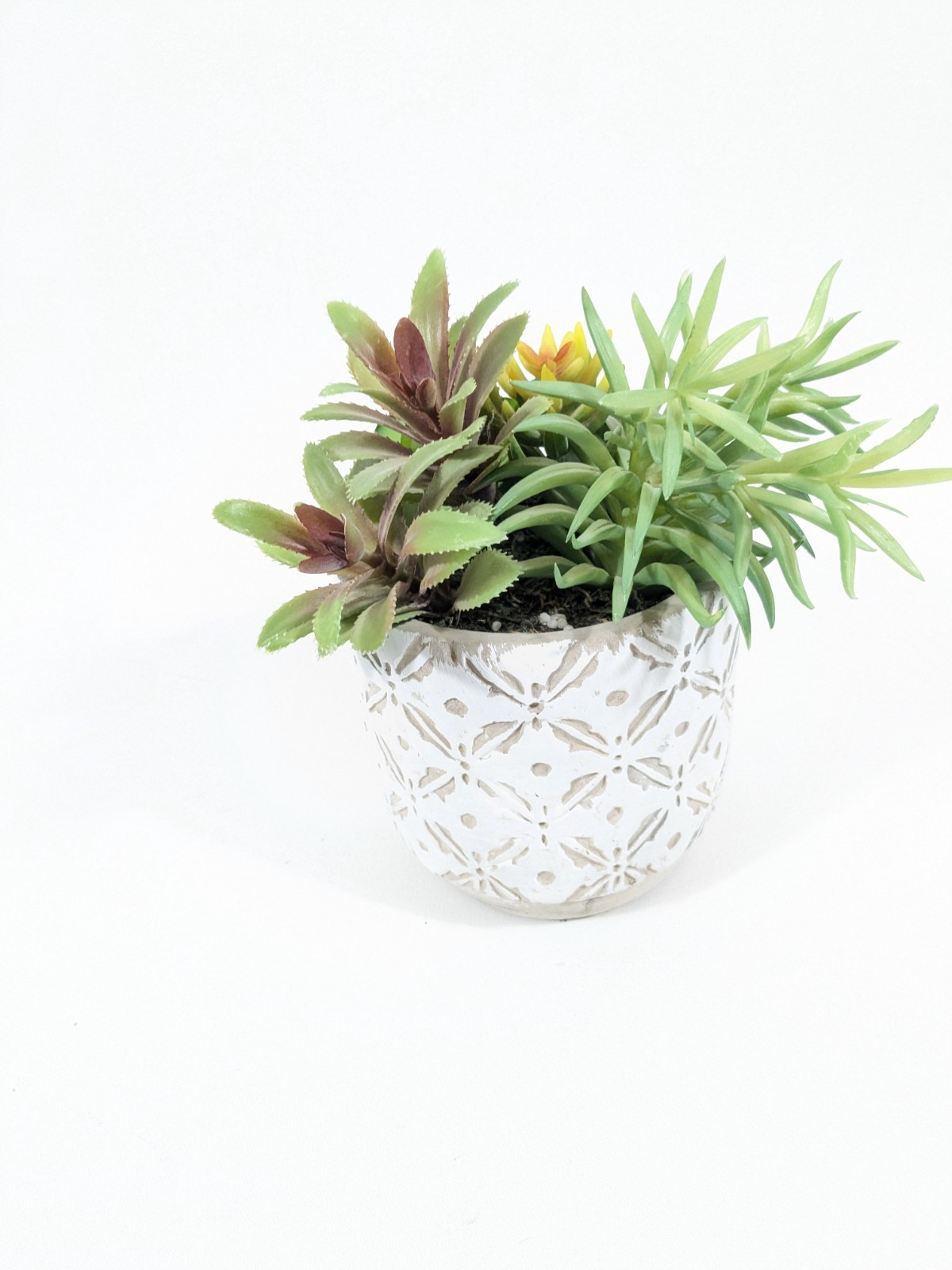 Faux Fake Succulent Potted Plant Agave Aloe Cactus Desert Plants Decor