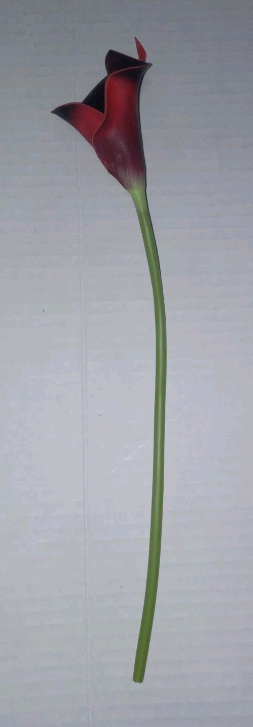 10~Stem Bundle Of Brick Red Real Touch 12″ CALLA LILLIE Artificial Flowers
