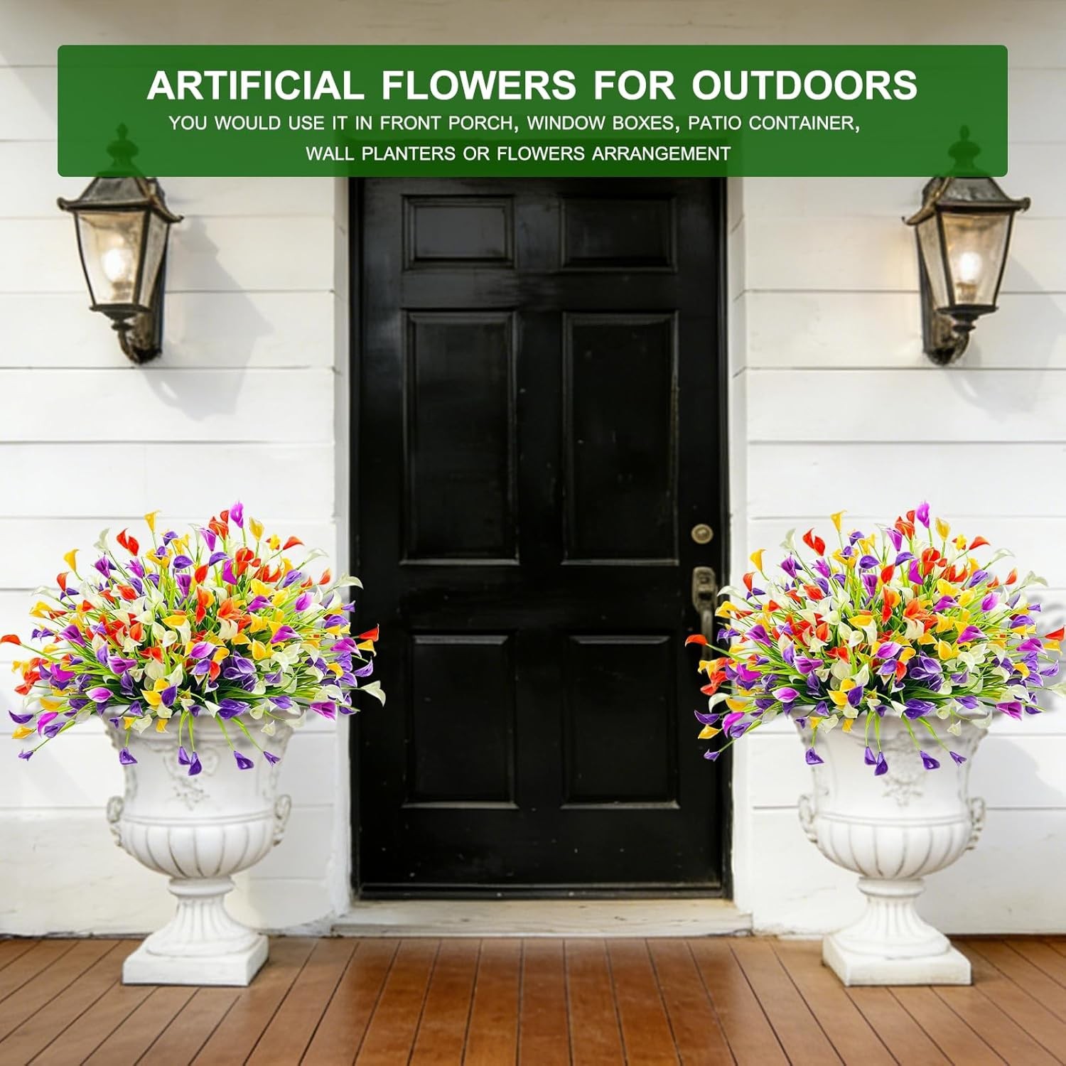Calla Lily Artificial Flowers 400 Heads UV Resistant Outdoor