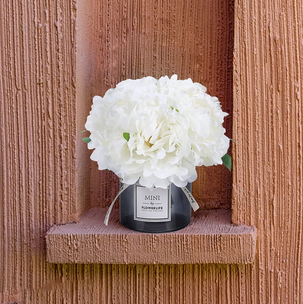Moomass Artificial Hydrangea and Glass vase Decoration Ins Style Artificial F…