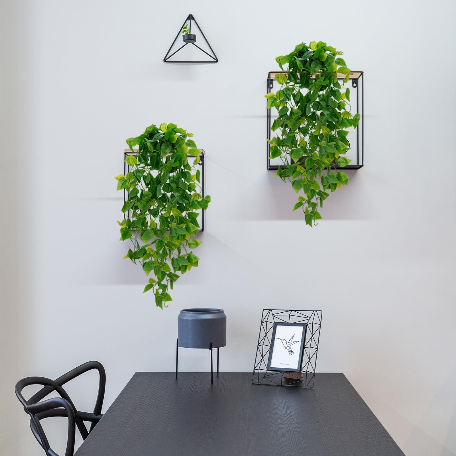 2pcs Artificial Faux Pothos Vines Greenery Hanging Plants (No Baskets)