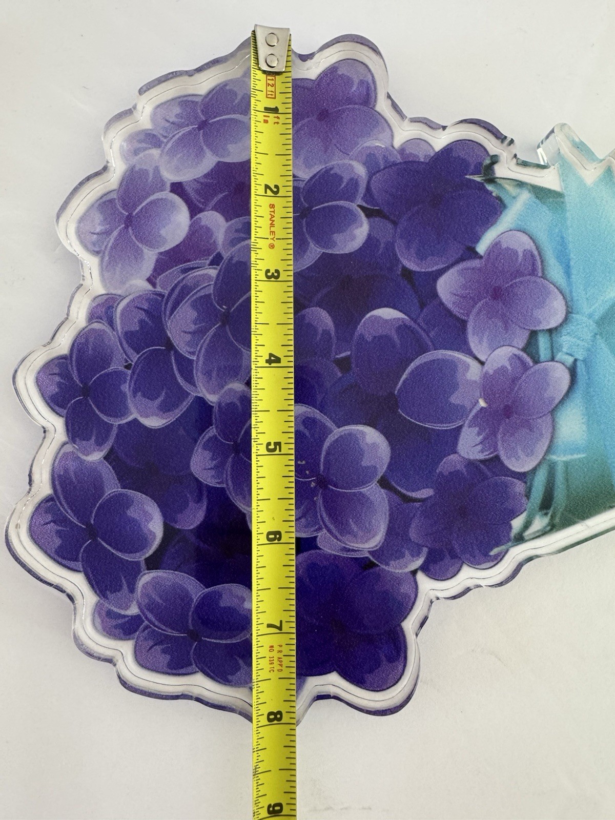 Purple Hydrangea Acrylic Flower Bouquet by Acrila 10×8 Solid Floral Art Cut Out