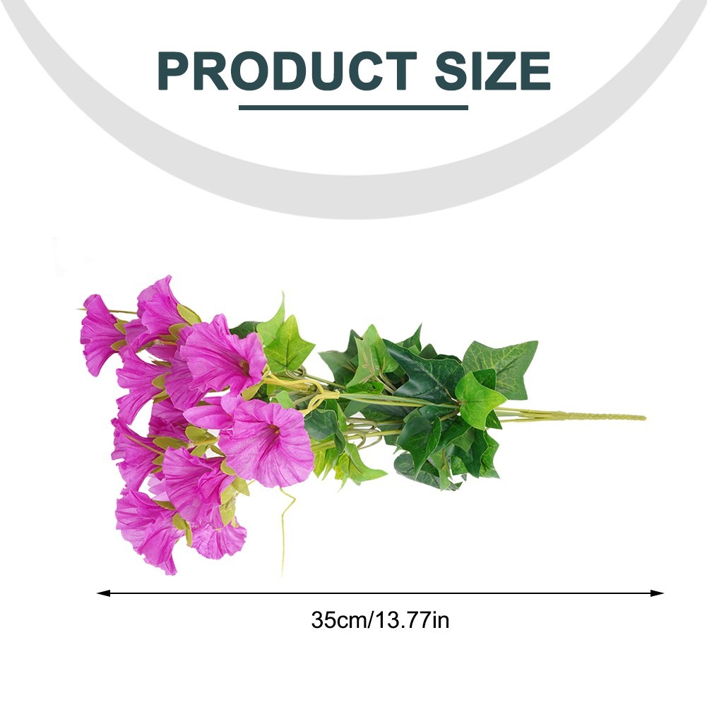 New Fashion Vine Artificial Morning Glory Petunia Shop Wedding 35cm Decor