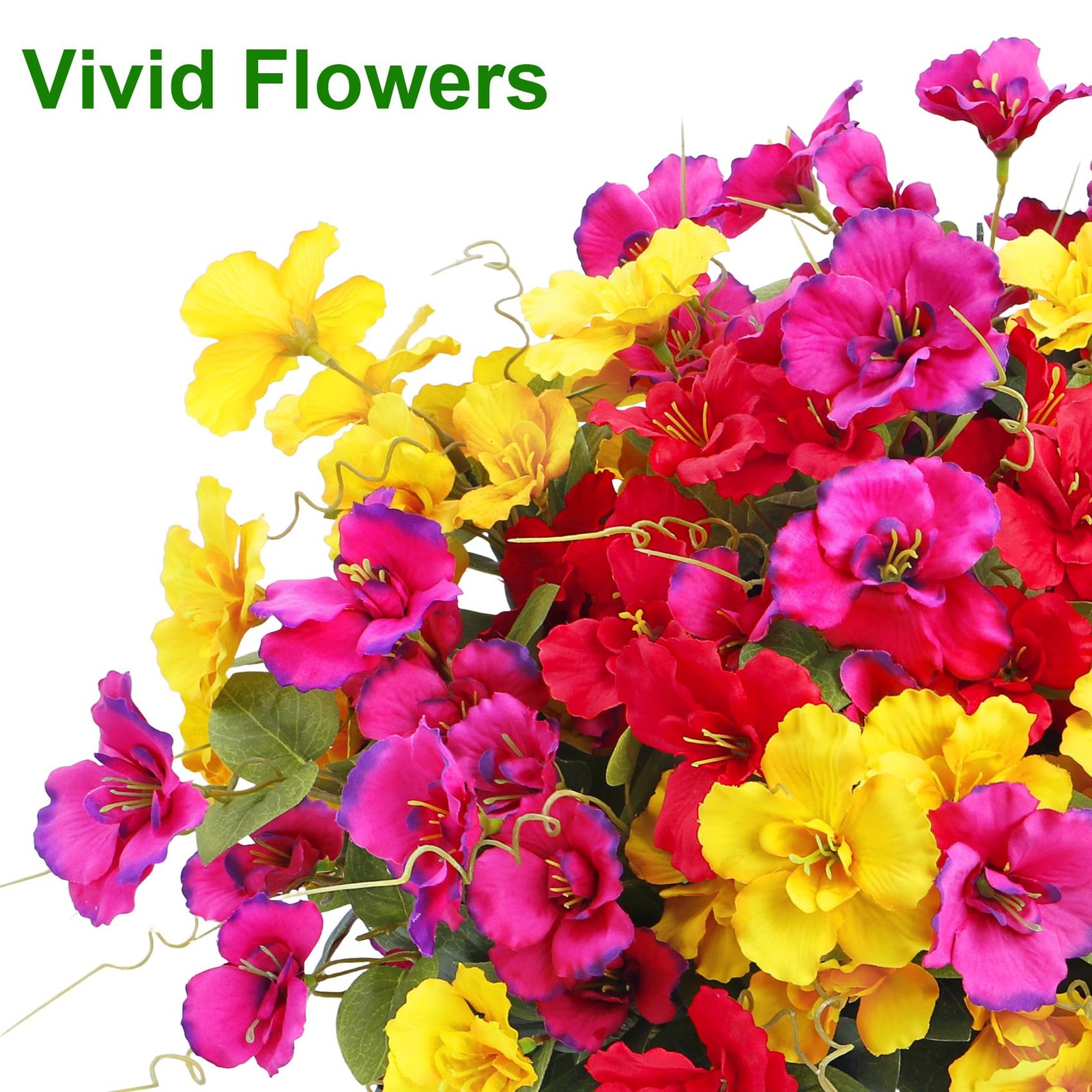 8 Bundles Artificial Hibiscus Flowers for Outdoors Decoration, Faux Silk Flow…