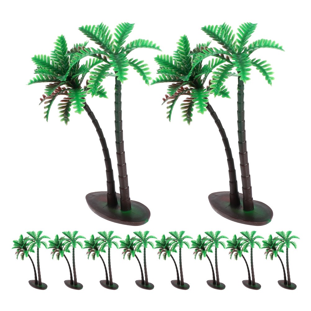 15 Pcs Artificial Trees for Home Decor Craft Projects Mini Coconut