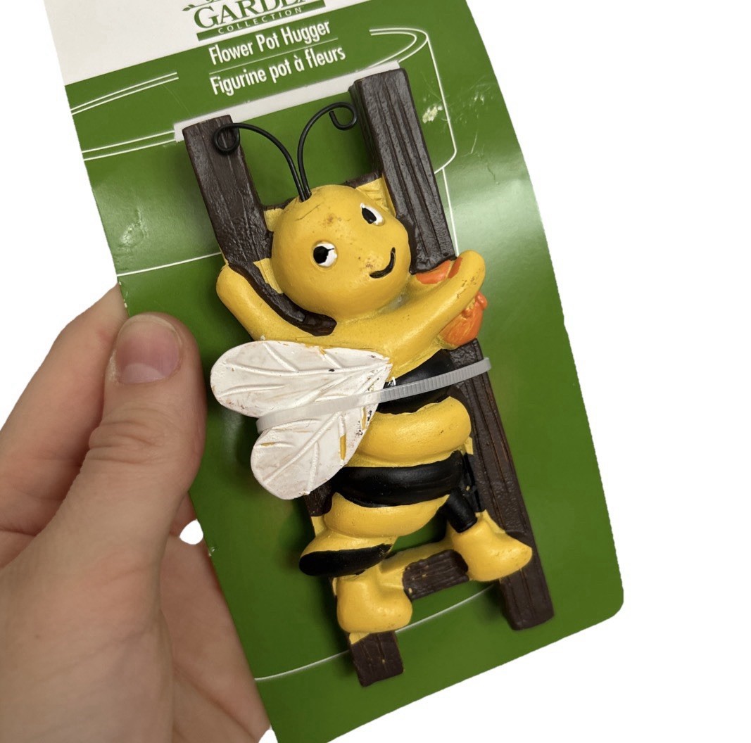 Boy Bee Themed Garden Collection Decor, Flower Pot Hugger—(NEW)—SHIPS IN 24HRS