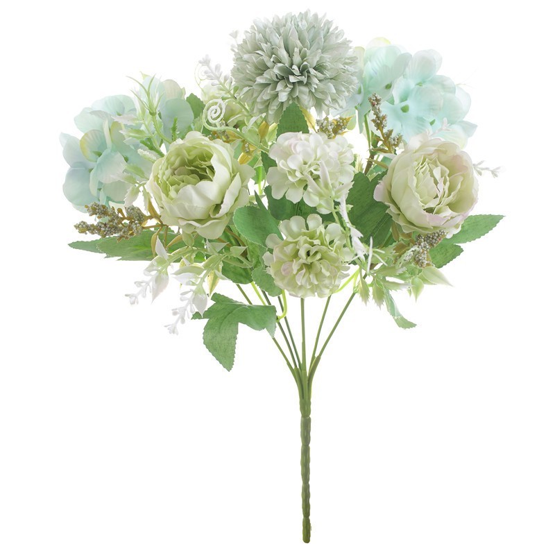 Silk Peony Artificial Fake Flowers Bunch Bouquet Home Wedding Party Decor