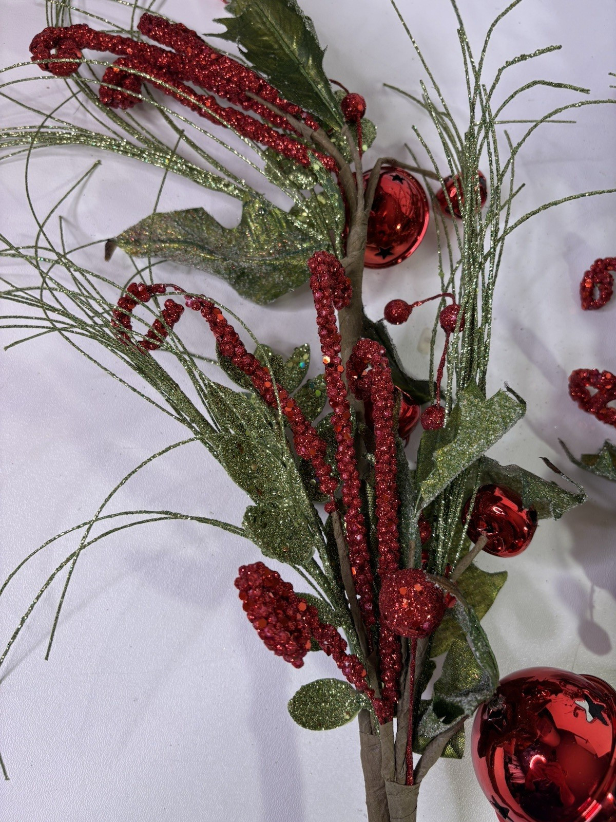 Nordstroms Christmas Holiday Picks 30″L Red & Green Set of 2