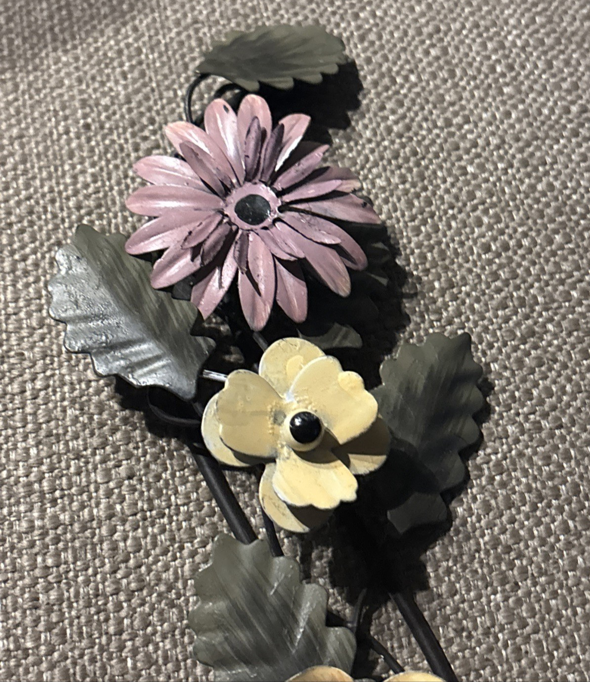 Wall Art Deco 3D Flowers Metal MCM