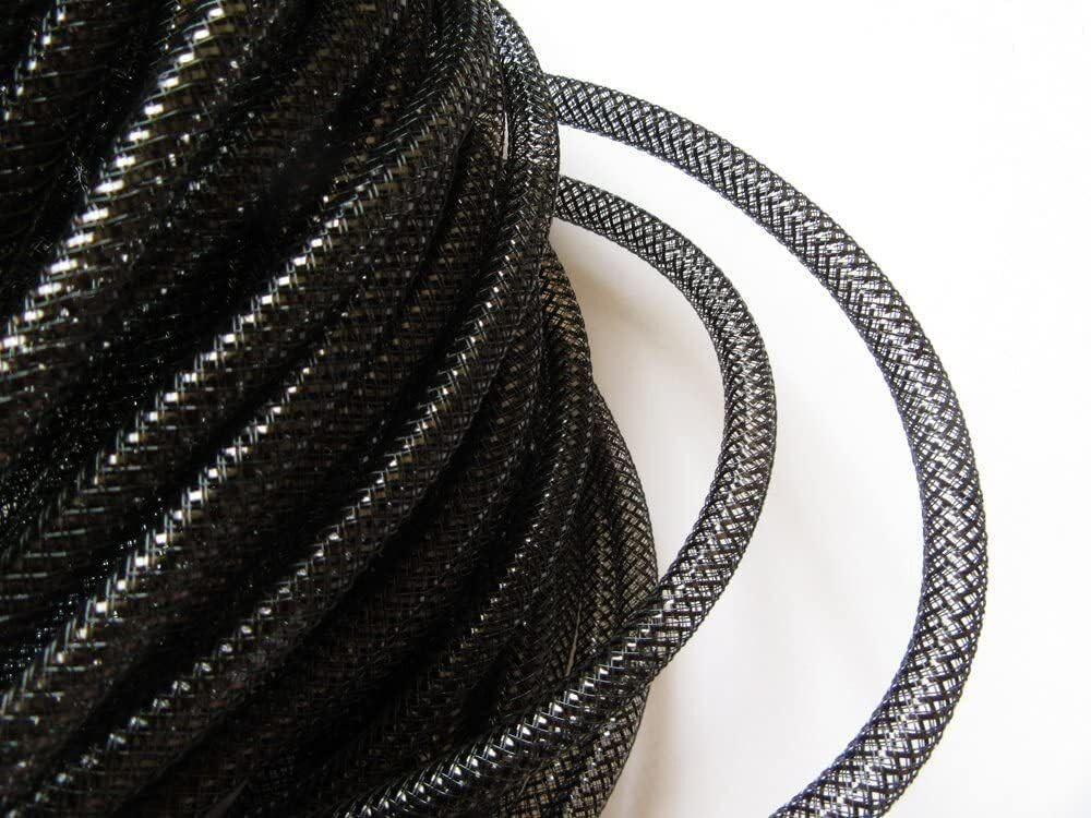 Crafter’s Square Mesh Tubing 36 FT Assorted Colors (Black)