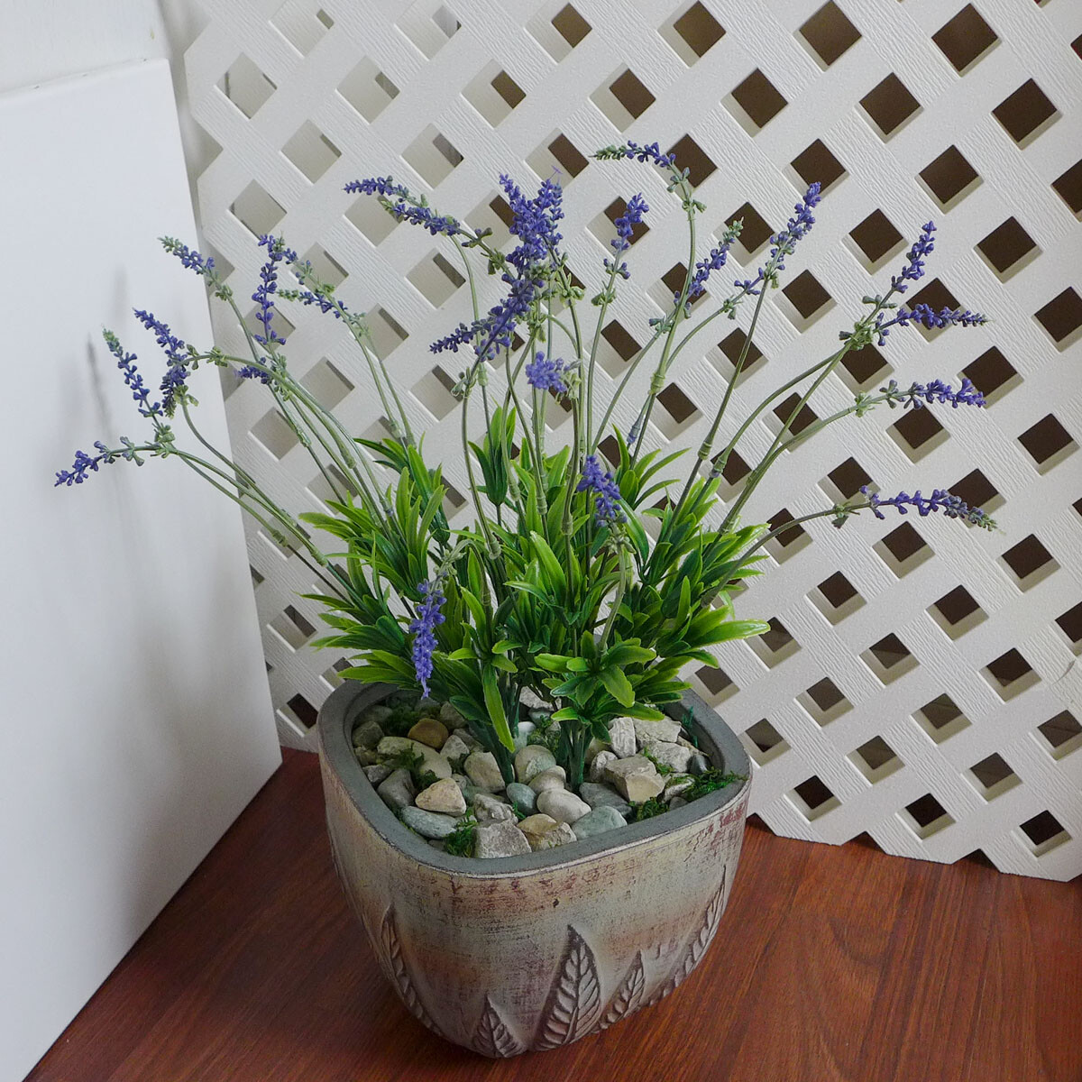 6 Pcs Lavender Bushes Artificial Plastic Plants (5 stems each) #87