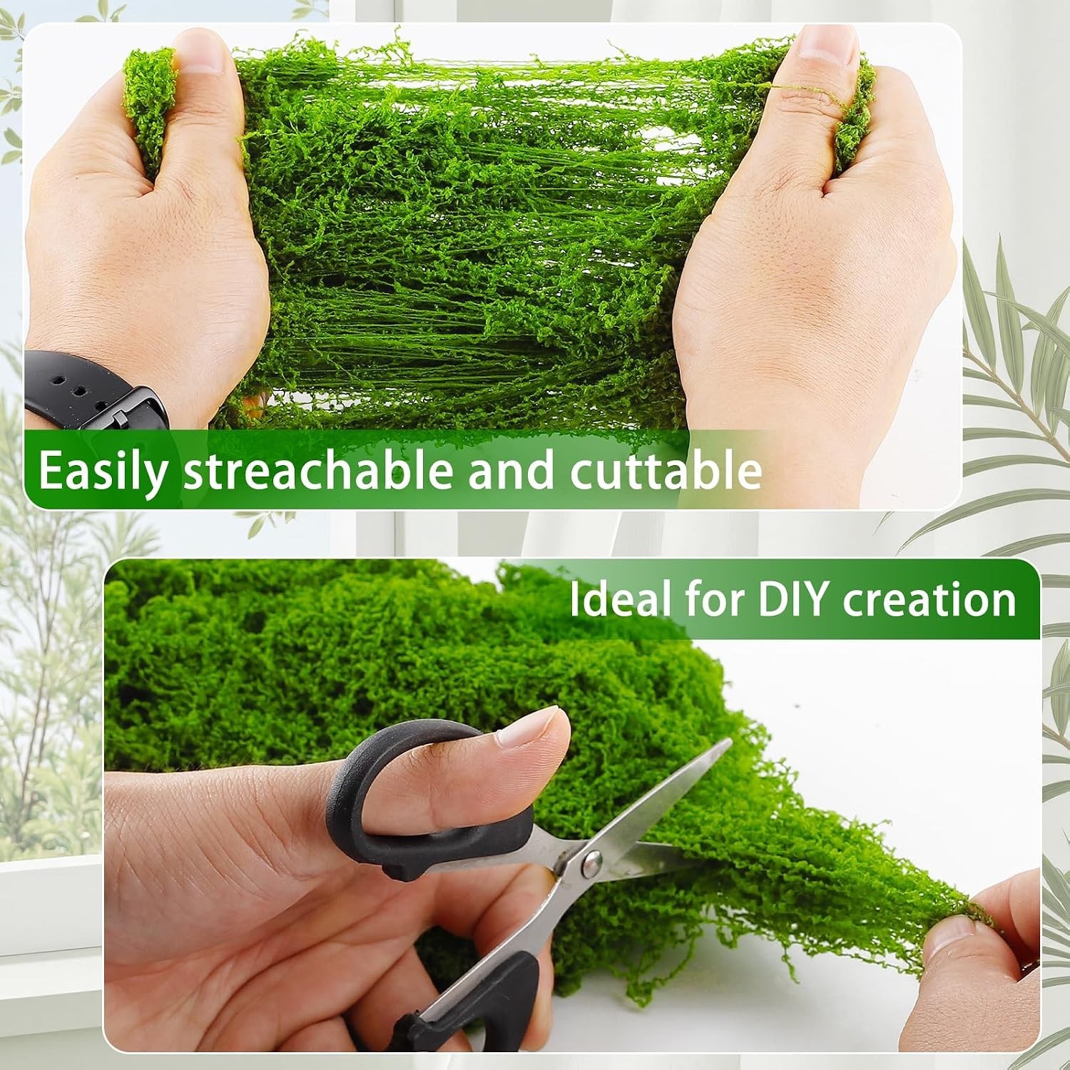 Versatile 3.5 OZ Fake Moss for Crafts – Perfect for Indoor and Outdoor Use