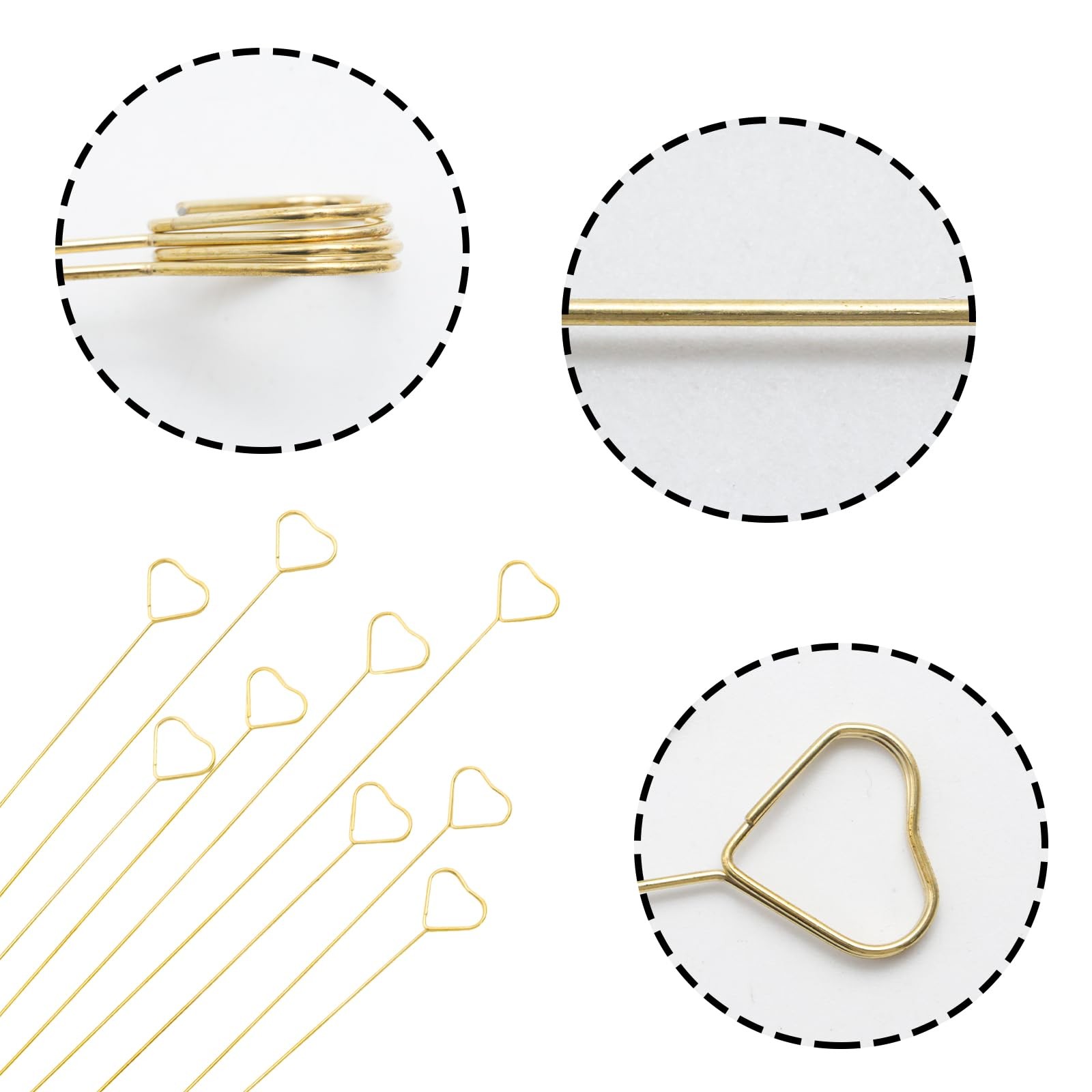 30Pcs Floral Picks, Wire Flower Place Card Stick for Centerpieces, 12 Inch Su…