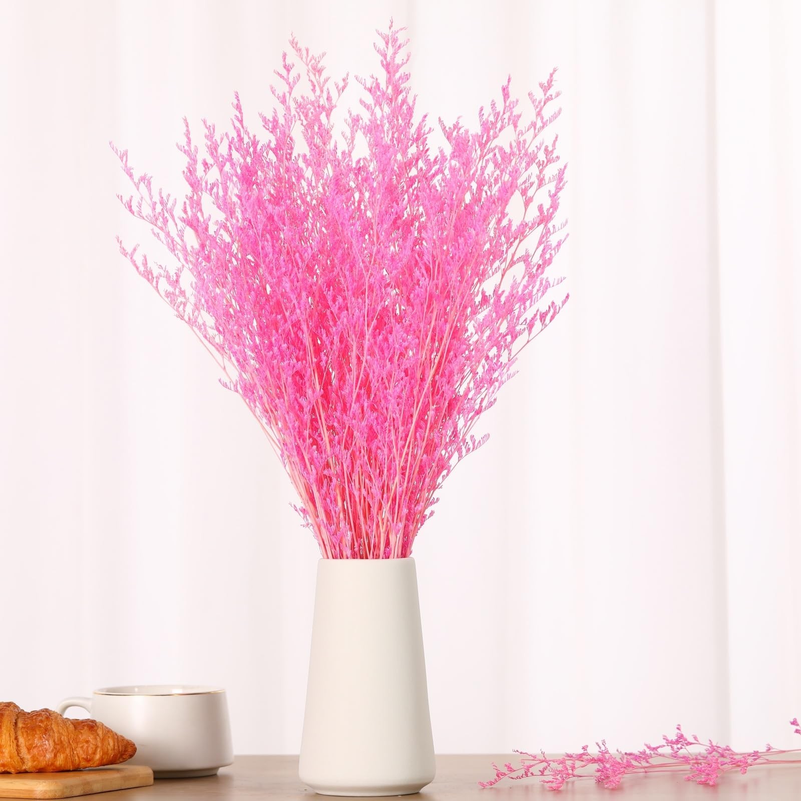 Dried Flowers Bouquet, Dry Caspia Flower Bundle, Floral Lavender, Babys Breat…
