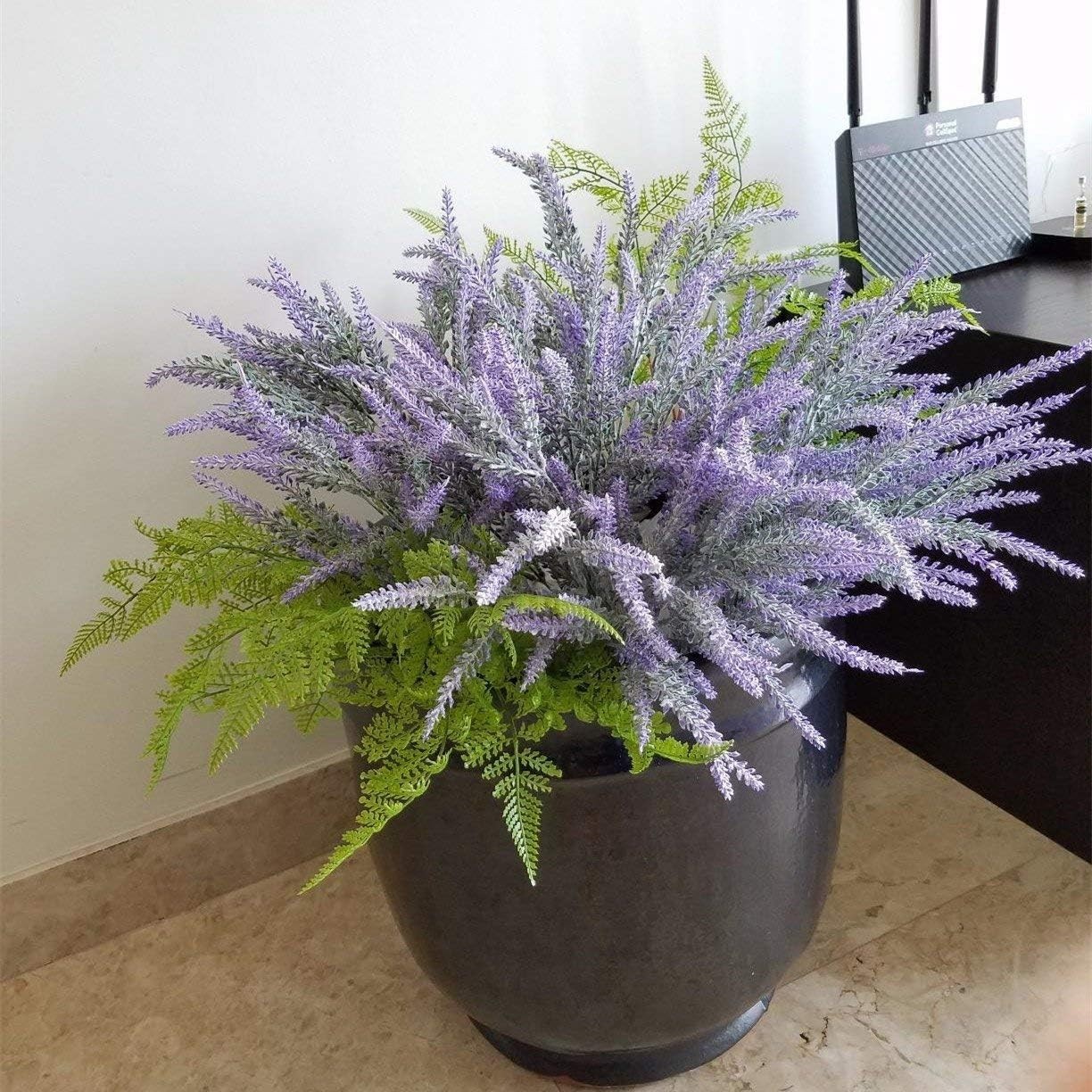 Stylish Faux Fern Shrubs in 18.5″ Height – Perfect for Indoor/Outdoor Decor