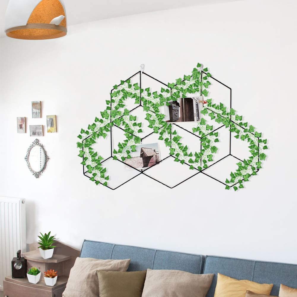 12 Pack 84Ft Artificial Ivy Garland UV Resistant Fake Vines for Home Garden Deco