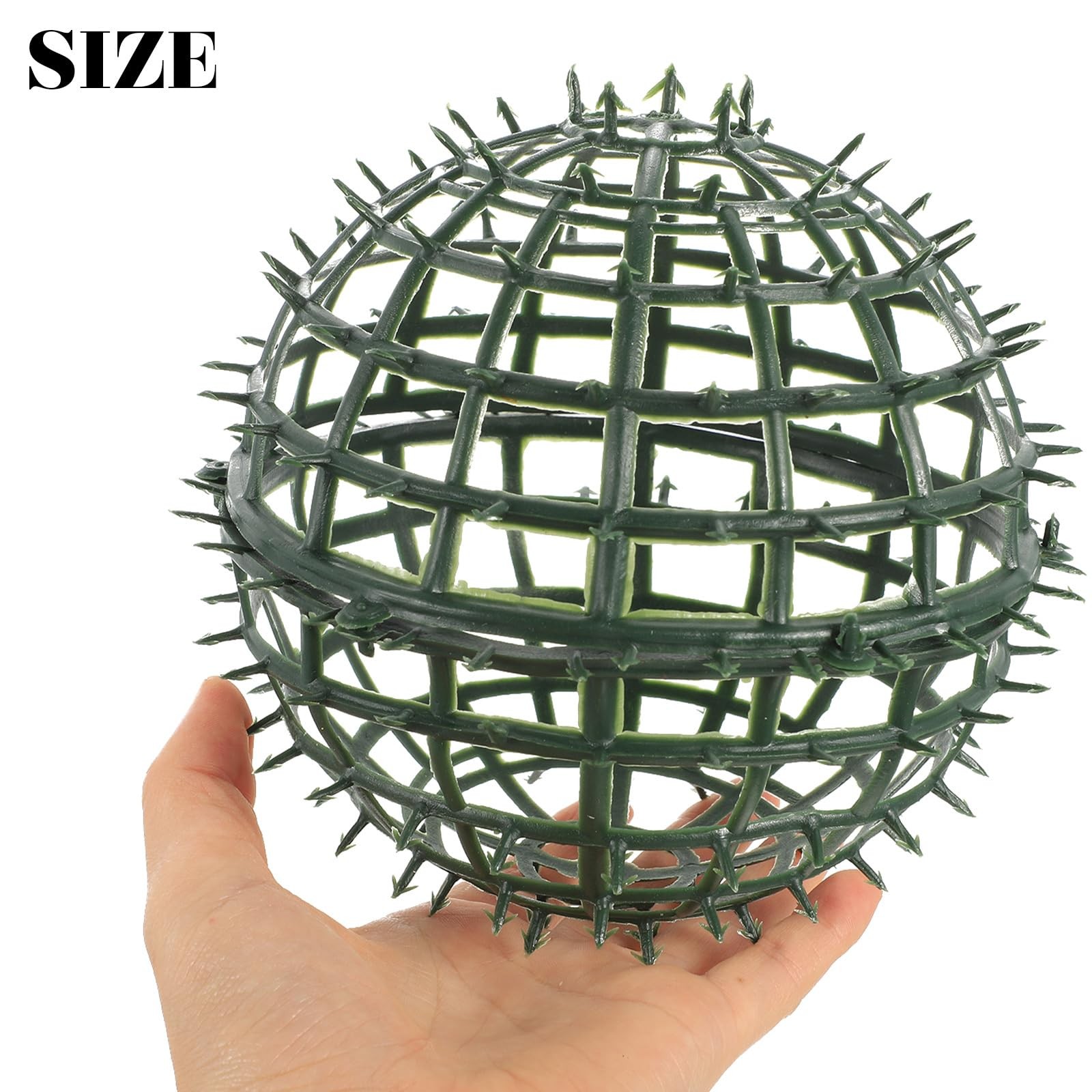 Artificial Plant Topiary Ball Support 6Pcs Grass Ball Rack 5.90 Inch Faux Gre…