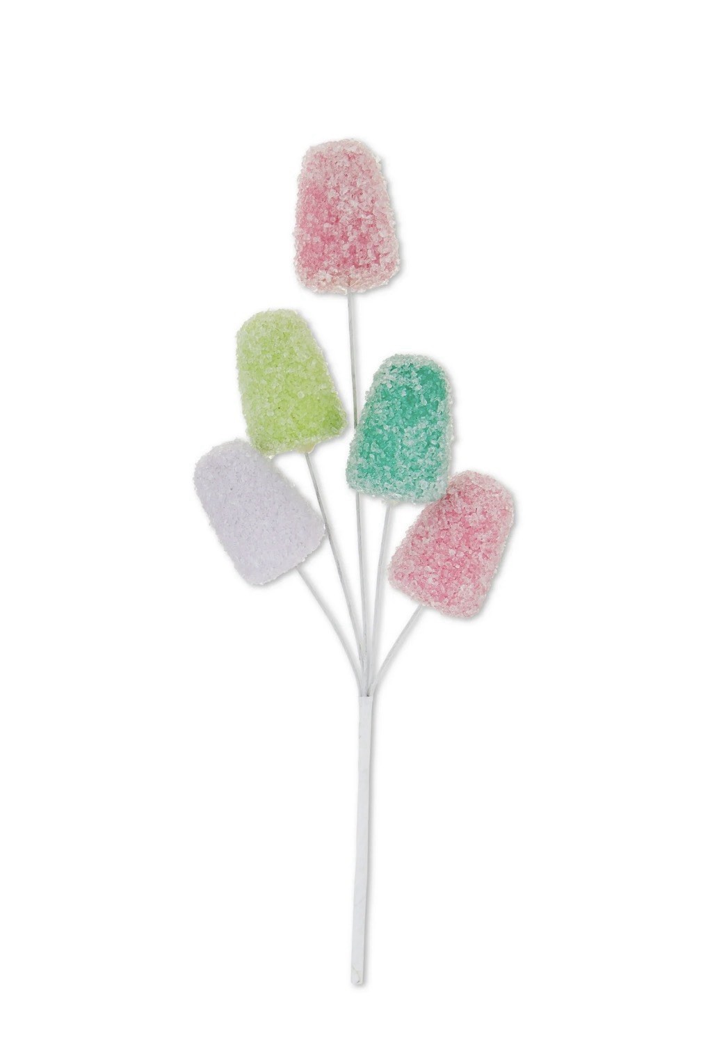 Gumdrop Floral Pick Christmas Easter Valentines, Fake Candy Decor, Sweets Wreath
