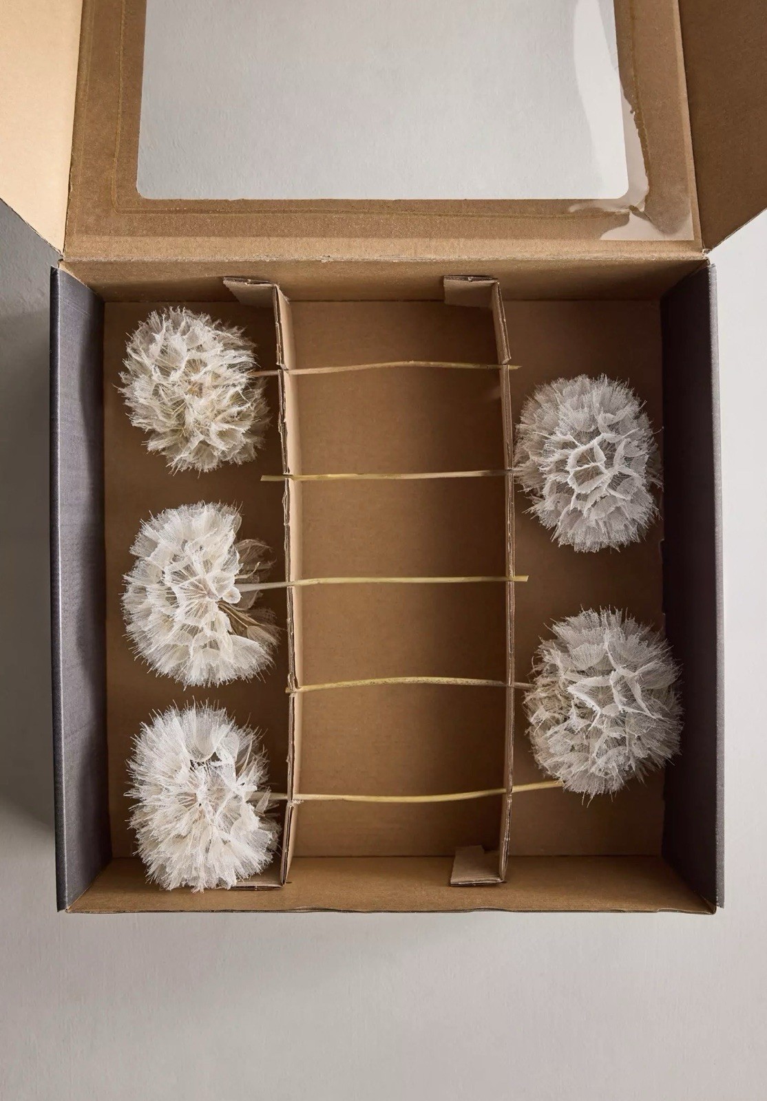NEW Anthropologie x Terrain Crafted Botanical Dandelion Stems, Set of 5, Lilac