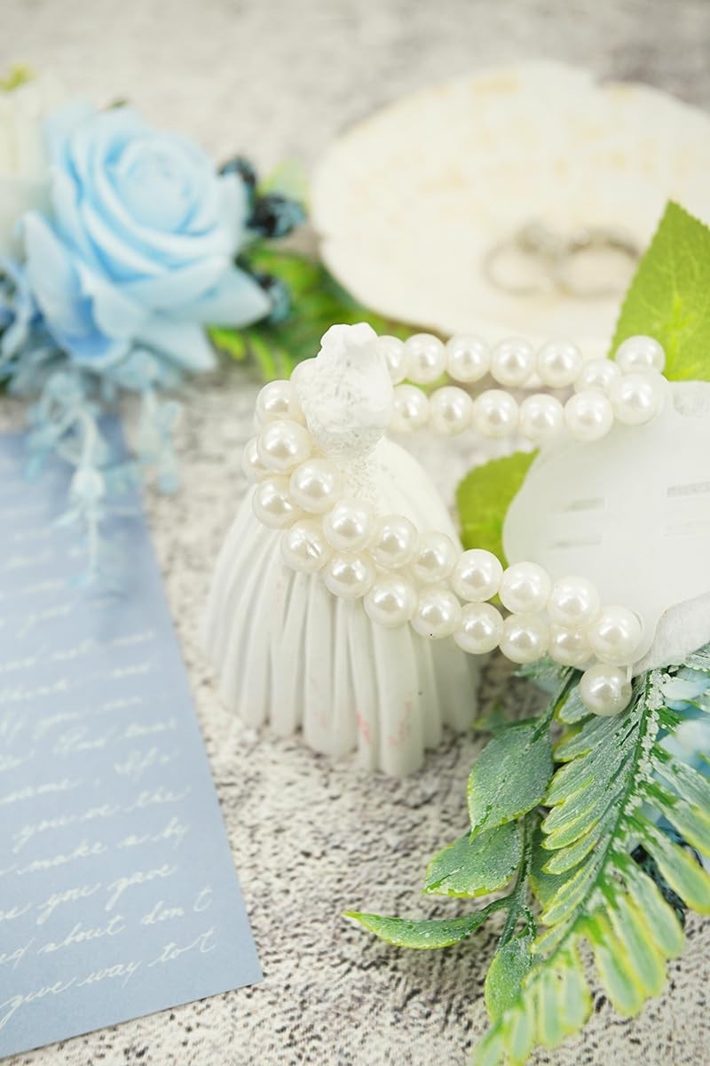 Light Blue Corsage and Boutonniere Set for Wedding Prom Artificial Rose Flow