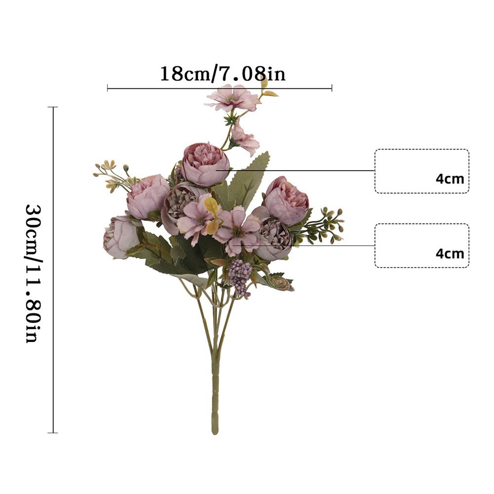 Simulated bouquet cloth fake flower wedding room layout office decoration