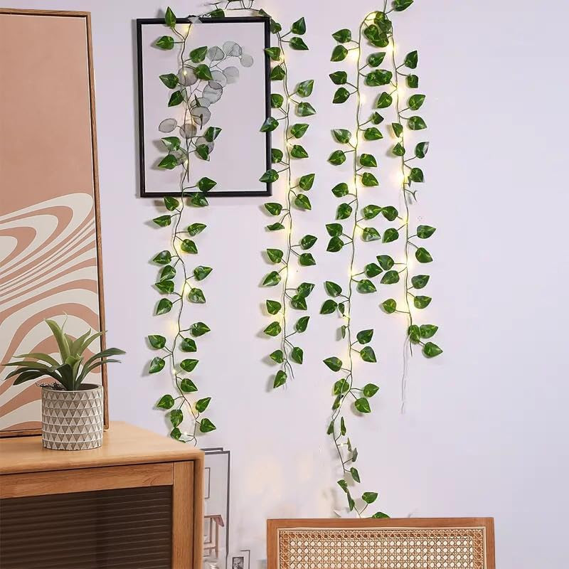 12 Pack Fake Vines for Room Decor Artificial Ivy Greenery Garland Hanging Plants