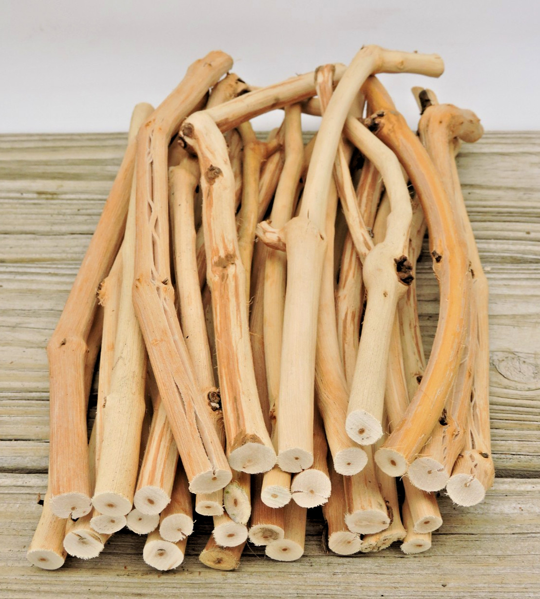 30 Grapevine Wood Stick Section 7/16~1/2″D 11~12″L Driftwood Decor Crafts