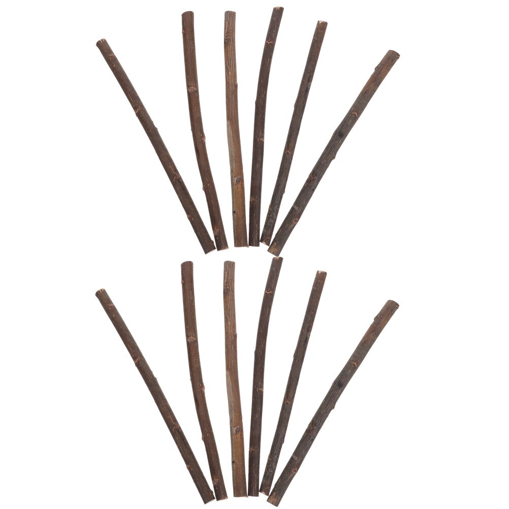 70PCS Natural Wood Branches Sticks for Crafts, 20CM/8″ Unfinished Dried Log