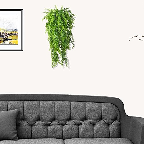 Artificial Plants Vines Ferns Persian Rattan Fake Hanging Plant Faux Hanging