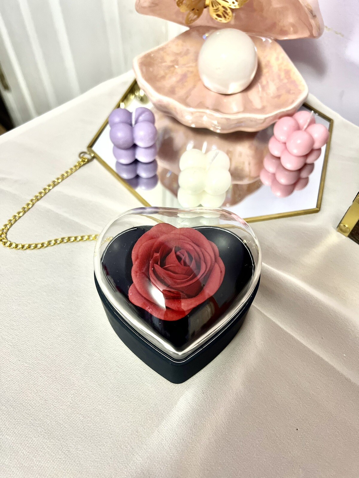 Eternal Enchanted Forever Preserved Rose with Necklace – Infinity Rose