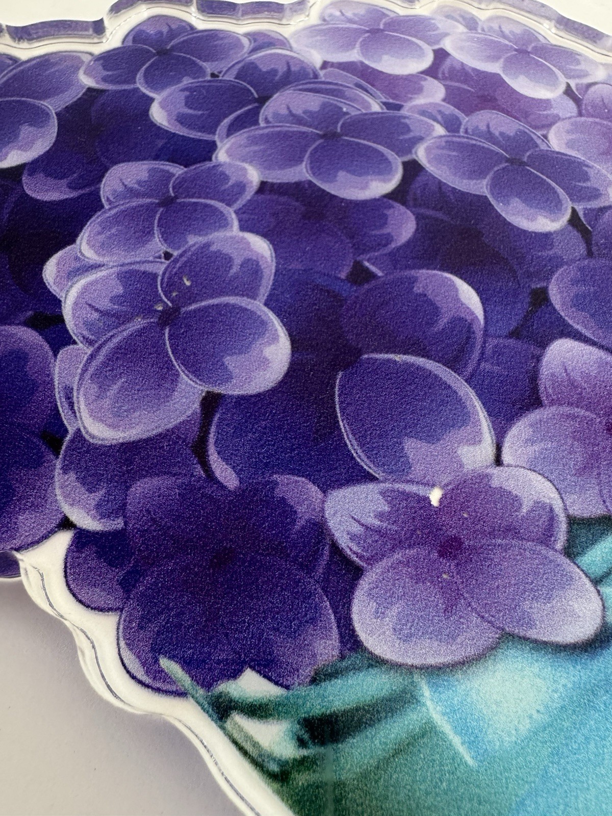 Purple Hydrangea Acrylic Flower Bouquet by Acrila 10×8 Solid Floral Art Cut Out