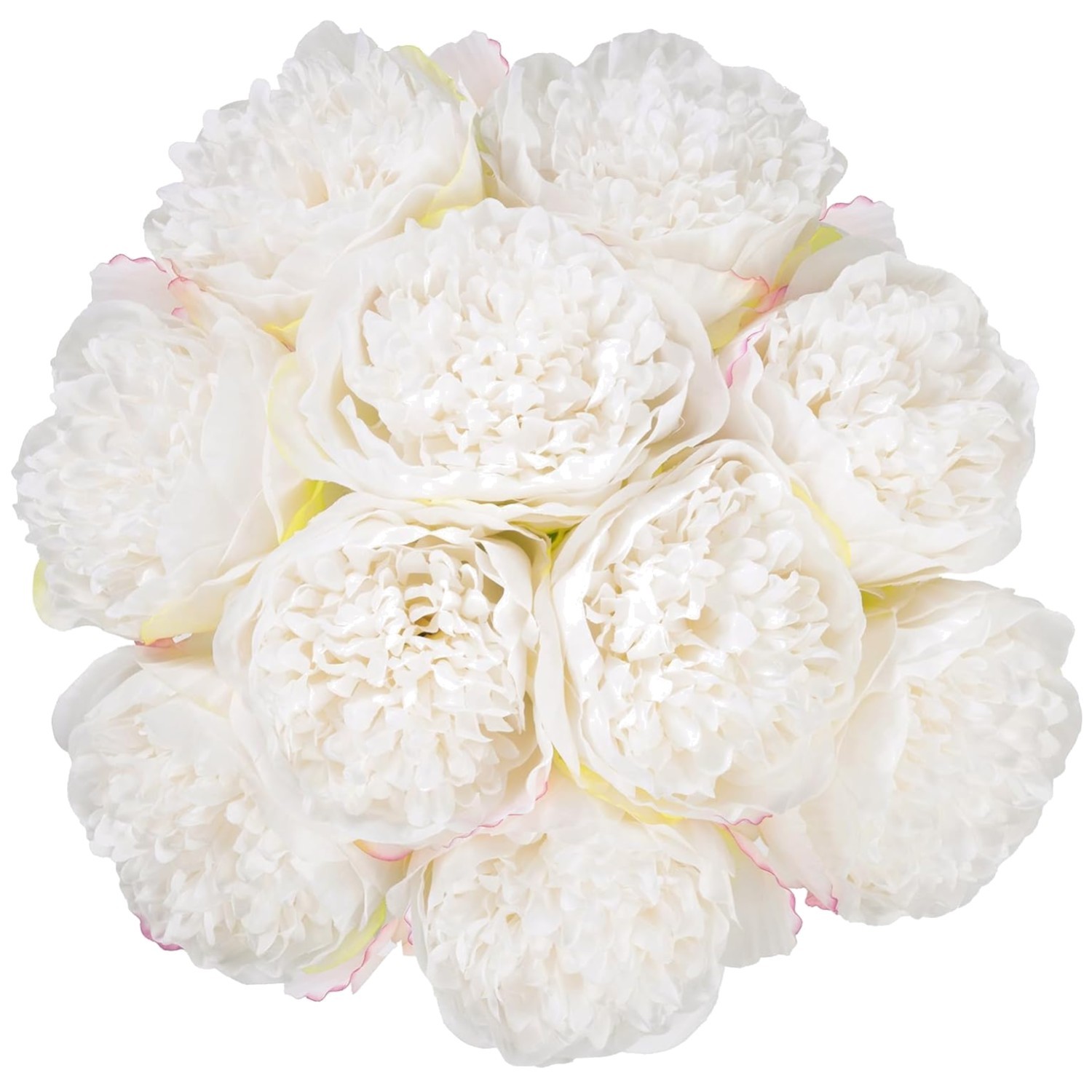 10pcs Artificial Peony Flowers for Festive Decor