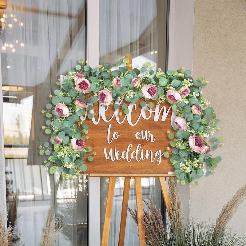 Vintage Artificial Peony Rose Garland Floral Decor Wedding Party Home Decoration