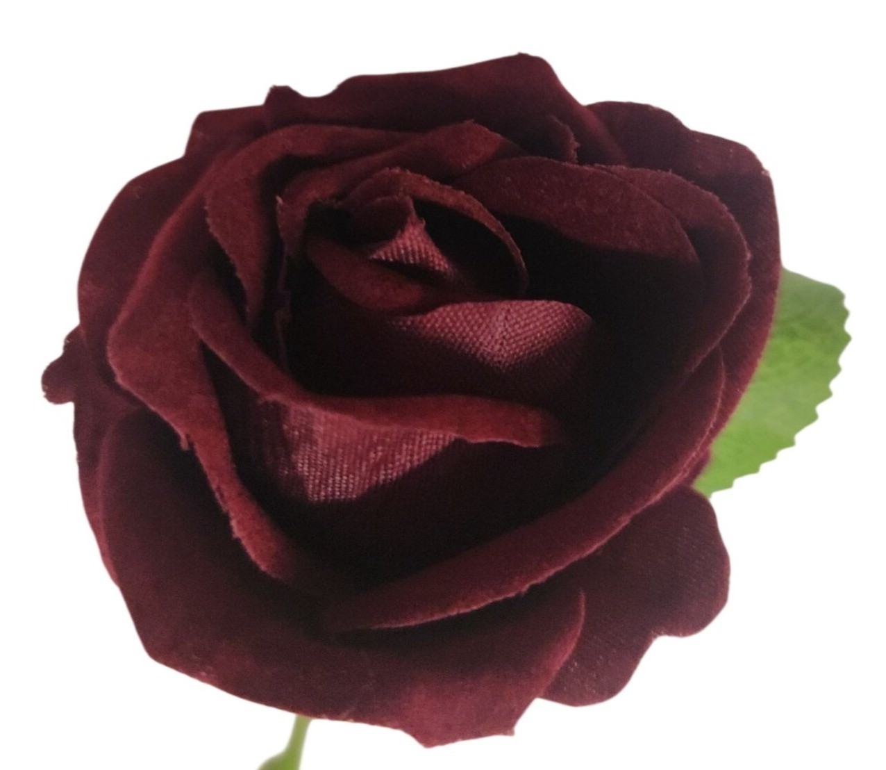 Burgundy Velvet Rose Stems Faux Roses Artificial Flowers Dark Red Roses Gothic D