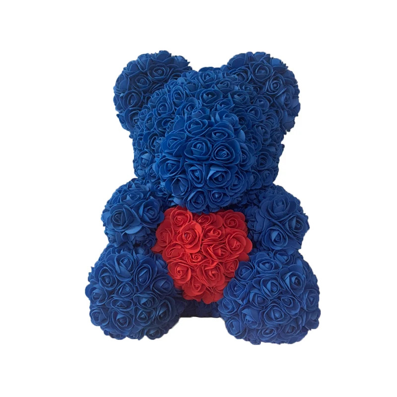 Wedding Rose Teddy Bear With Box For Women Valentines Girlfriend Gift